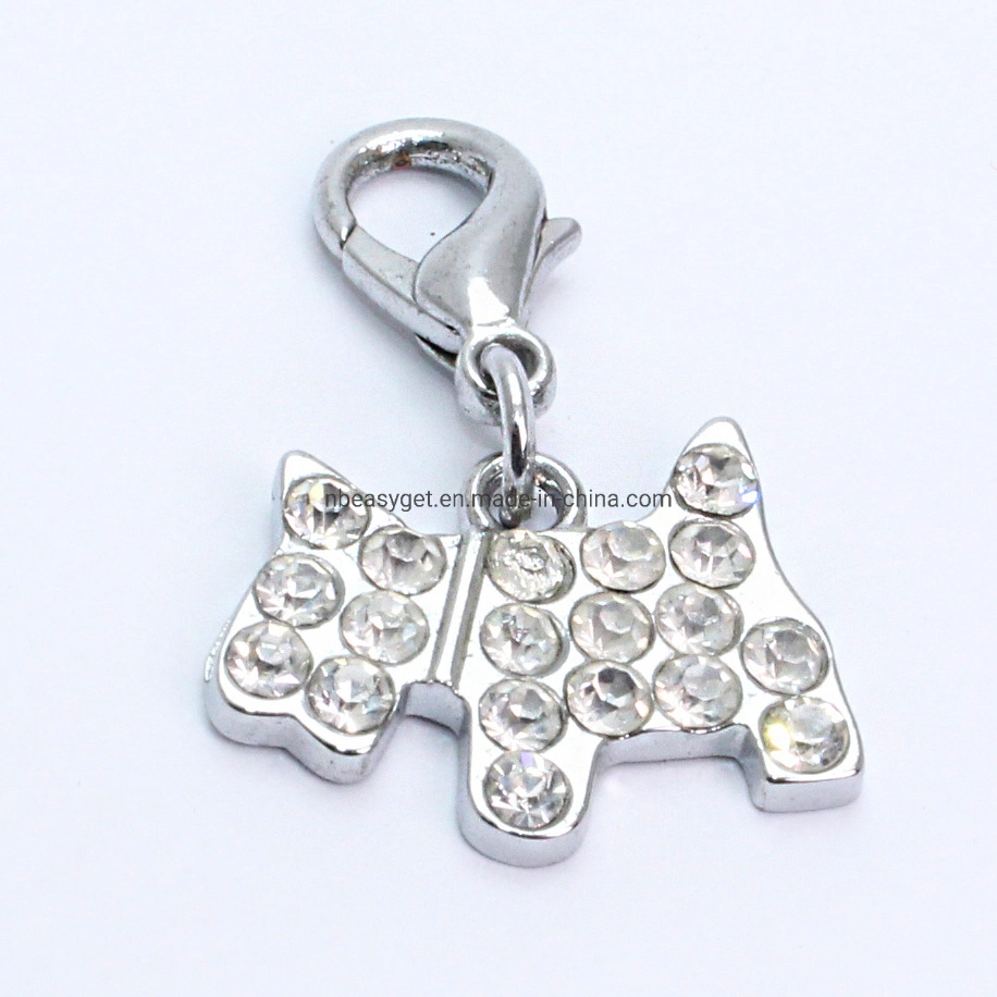 Pet Bling Tag Cute Shape Charm Pendant Dog Jewelry Rhinestone Accessories Esg16530