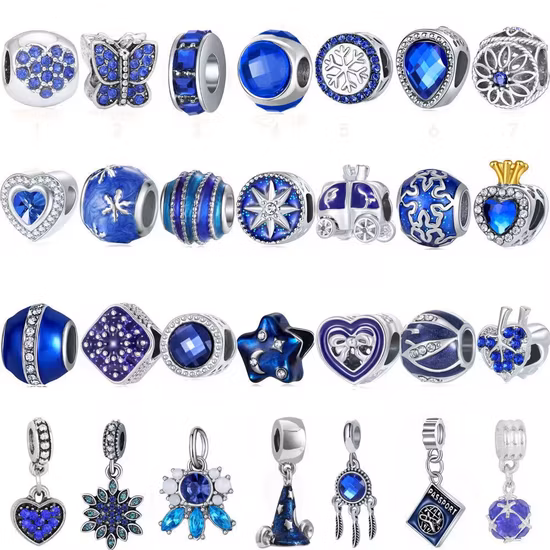 Perline di metallo colorate Pendenti in metallo Set di gioielli fai da te Accessorio di gioielli fai da te