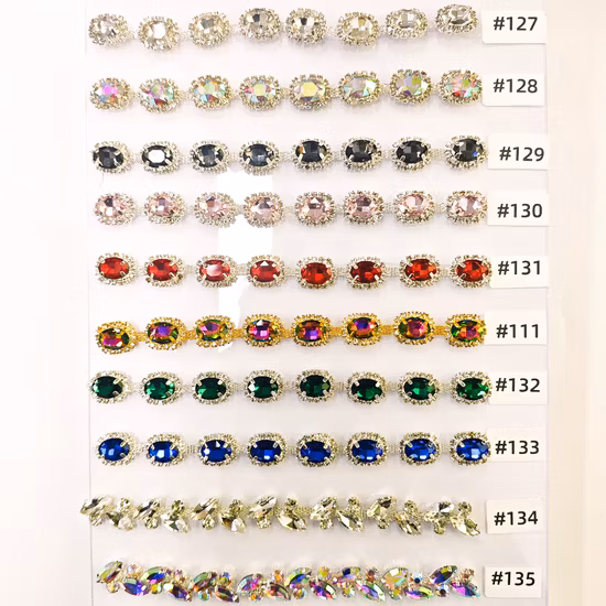 Vetro a goccia Pointback Chatons Strass Cabochon a forma di goccia Perline di cristallo con strass Pietre Abito da sposa Abiti Accessori per borse